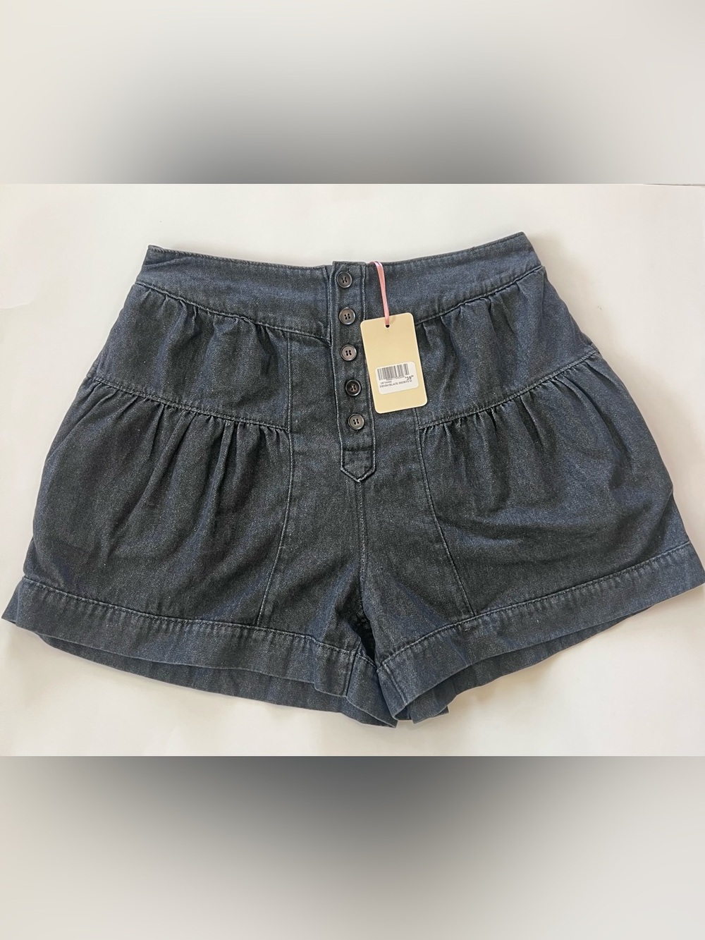entro Black washed Denim Shorts NWT